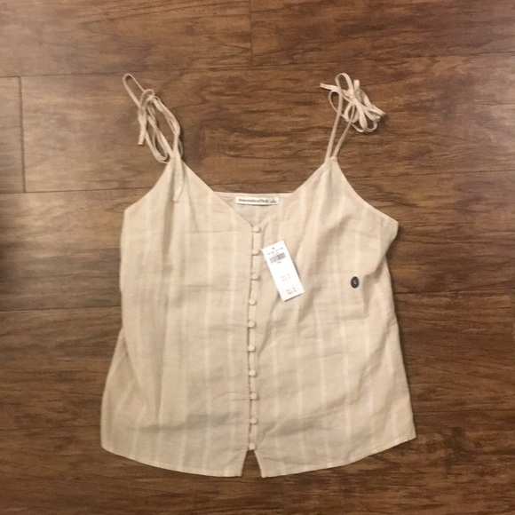 Ribbon-Strapped Tank - Abercrombie, Size Small - Picture 1 of 3